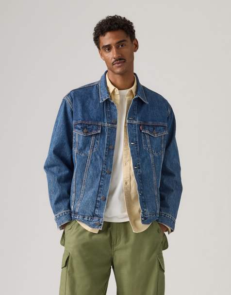 Levi's Relaxed fit trucker jean jacket in dark blue - view 1