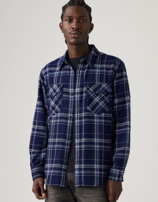 Levi's Relaxed fit western shirt in blue, 4 of 4