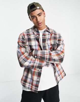 Levi's relaxed fit western shirt in red check