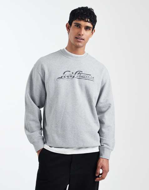 Levi's relaxed graphic print sweatshirt in grey - view 1