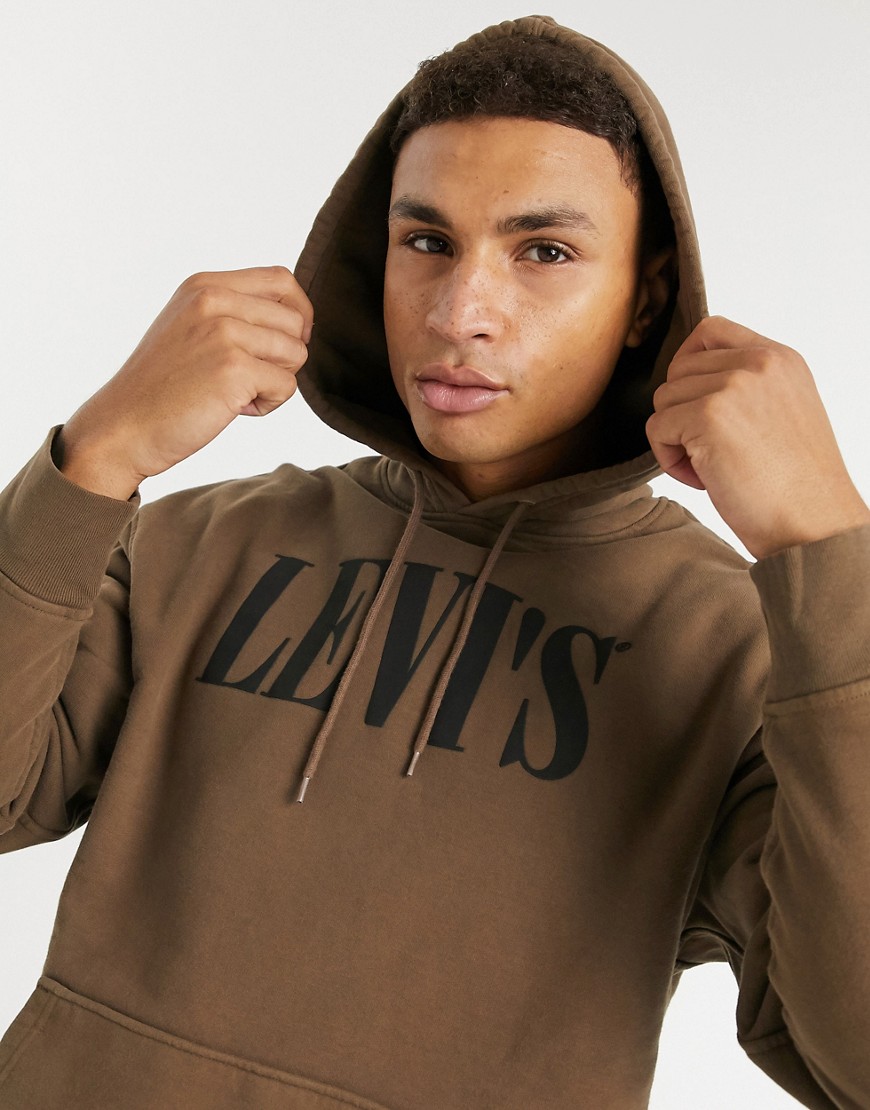Levi's relaxed logo hoodie in black