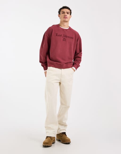 Levi's relaxed sweatshirt met grafische print in rood, 2 van 5