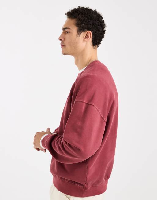 Levi's relaxed sweatshirt met grafische print in rood, 4 van 5