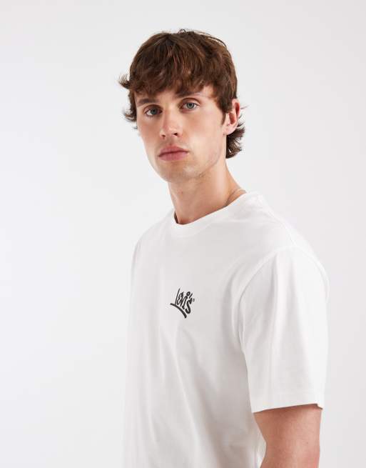 Levi's relaxed T-shirt met graphic print op de achterkant in wit, 2 van 5