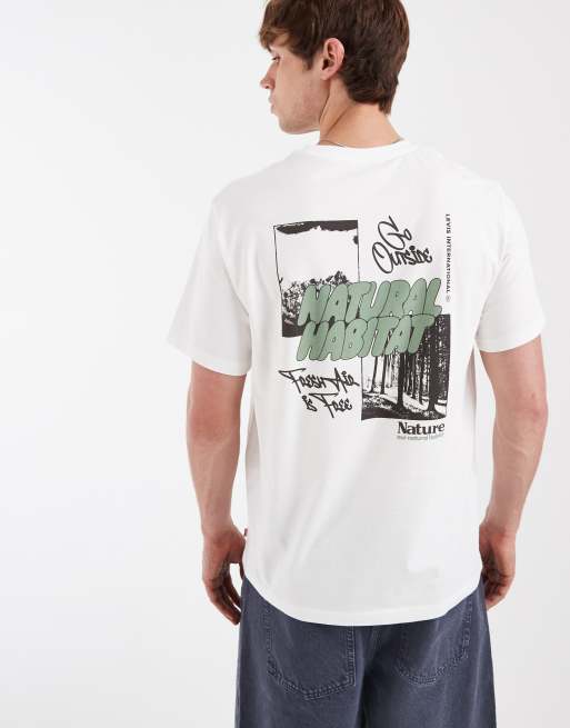 Levi's relaxed T-shirt met graphic print op de achterkant in wit, 3 van 5
