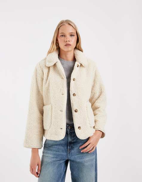 Levi's rema borg jacket in white  - view 1