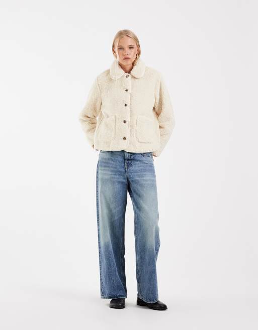 Levi's rema borg jacket in white , 4 of 4