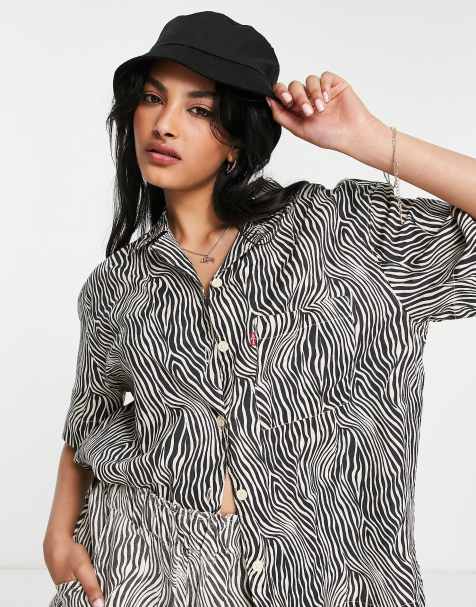Levi's – Resort – Skjorta i vågigt zebramönster - view 1