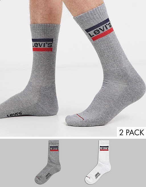 Levi's retro logo socks 2 pack