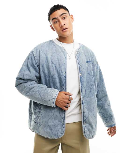 Levi denim outlet bomber jacket