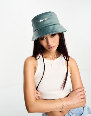 Levi's Reversible bucket hat in green/print with logo - ASOS Price Checker