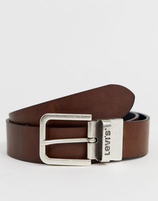 Levi's reversible core leather belt in black/brown
