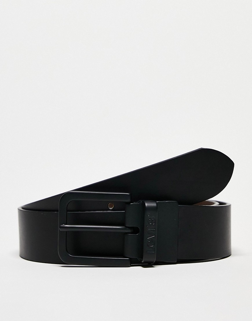 Levi's Reversible core leather belt in matte black & brown