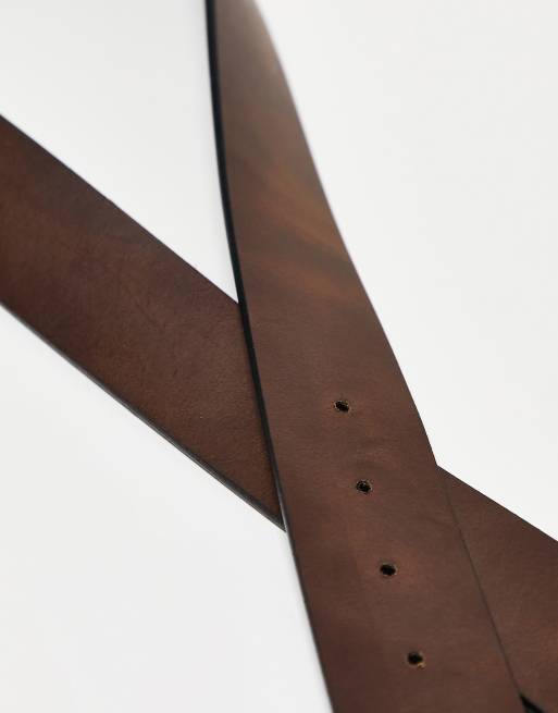 Levi's Reversible core leather belt in matte black & brown , 3 of 4