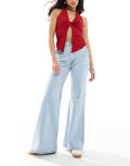 [Levi's] Levi's ribcage bell high rise flare vintage jeans in light blue W28 L30 BLUE