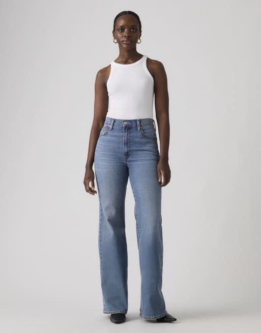 Levi's Ribcage bell jeans in blue, 2 of 4