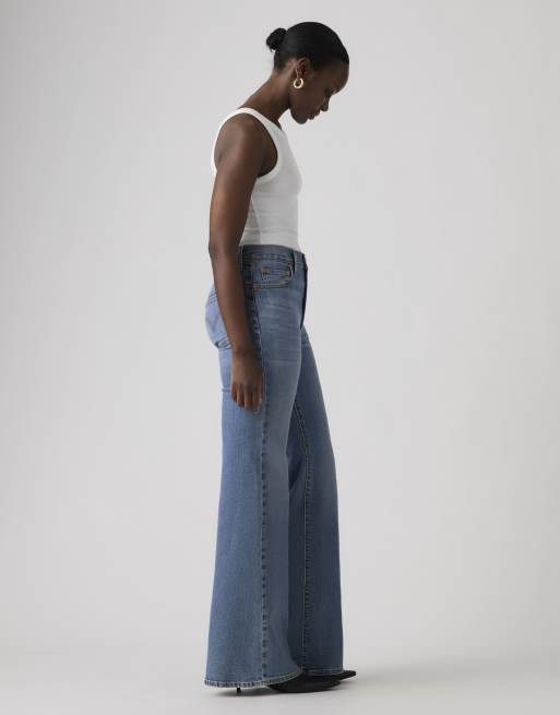 Levi's Ribcage bell jeans in blue, 4 of 4