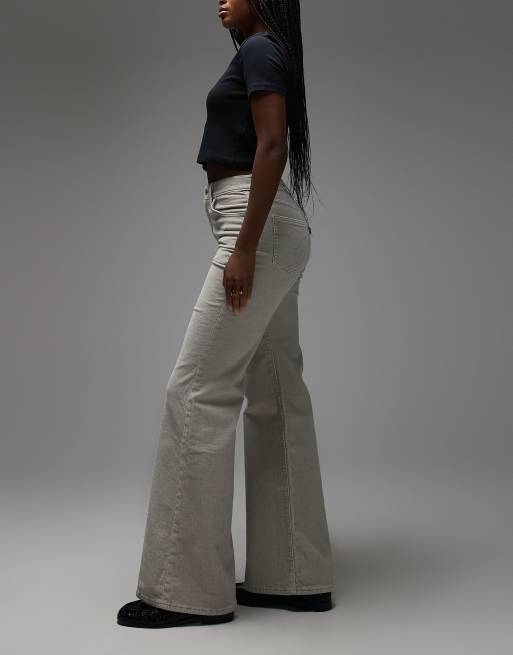 Levi's - Ribcage - Bells - Flared jeans met hoge taille in lichtgrijs , 2 van 5