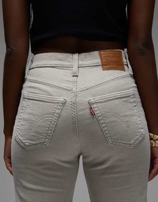 Levi's - Ribcage - Bells - Flared jeans met hoge taille in lichtgrijs , 4 van 5