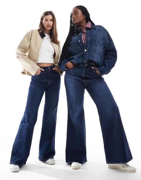 Levi's - Ribcage - Bells - Flared jeans met hoge taille in middenblauw - view 1