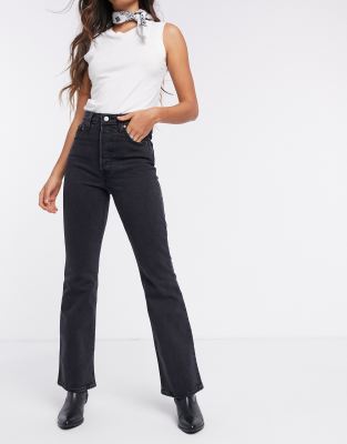 levi's womens black bootcut jeans