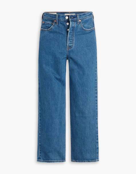 Levi's – Ribcage – Ciemnoniebieskie jeansy o prostym kroju do kostek - view 1