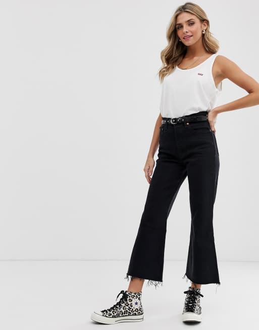 Mistillid Trafikprop Rejsende købmand Levi's ribcage crop flare jean | ASOS