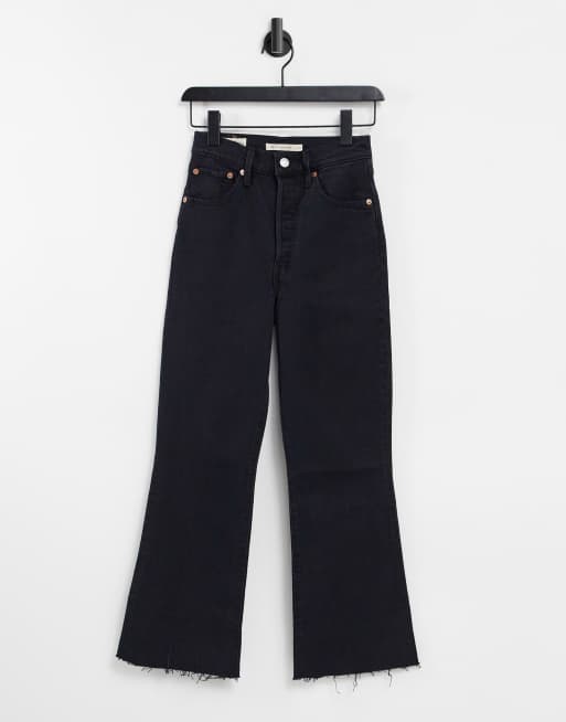 Ribcage cropped hot sale flare levis