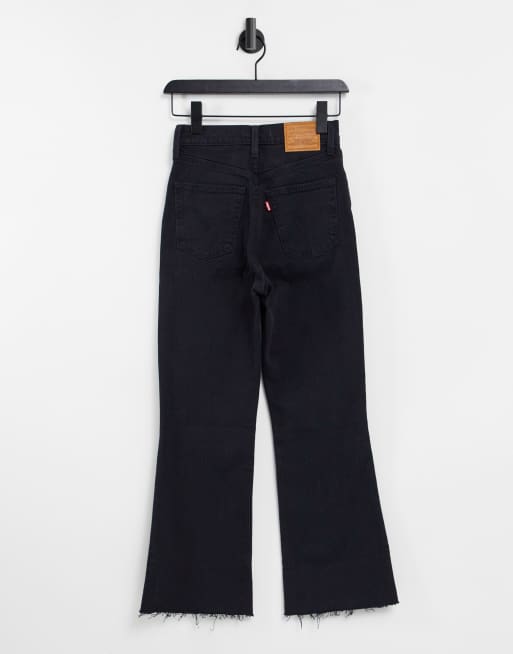 Levi's ribcage crop outlet flare jeans