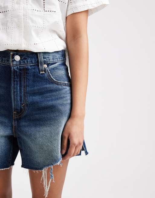 Levis - Ribcage - Distressed jort in middenblauw, 4 van 5