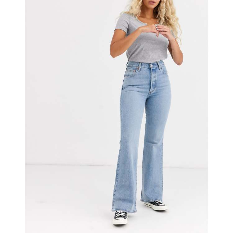 Levi's ribcage shop split flare jeans