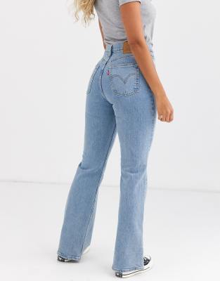 Ribcage Full Length Flare Women's Jeans - Light Wash