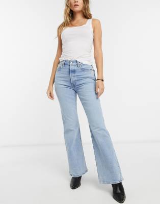 Levi's Ribcage flare jeans in light 