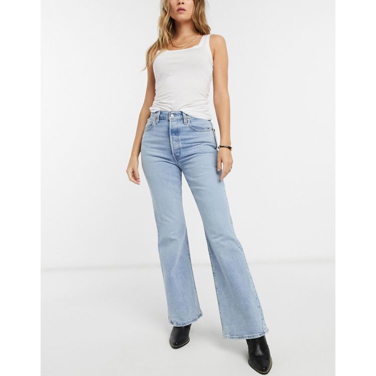 Levi's Ribcage flare jeans in blue