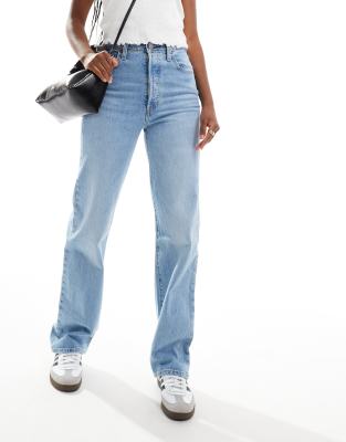 Levi's ribcage full length in jeans light blue