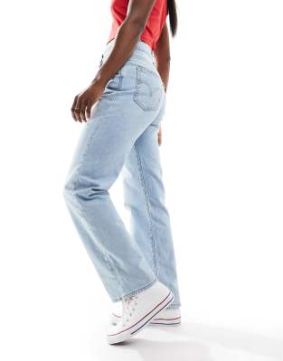 BodiLove Women's Super Stretchy Ripped Skinny Jeans – Ankle-Length, 5-Pocket, Mid Rise, Light Blue, Size 11 - View #10