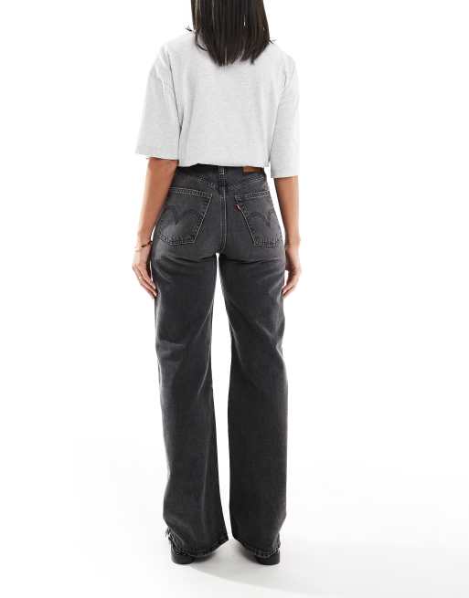 Ribcage wide leg jeans on sale