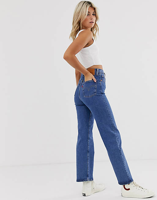 Levi's Ribcage high waisted straight ankle jeans | ASOS