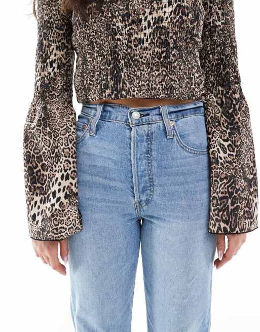 Levi's - Ribcage - Jean droit longueur cheville - Bleu clair, 4 de 5