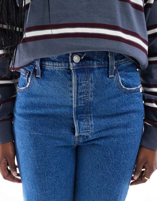 Levi's - Ribcage - Jean droit longueur cheville - Délavage foncé, 5 de 6