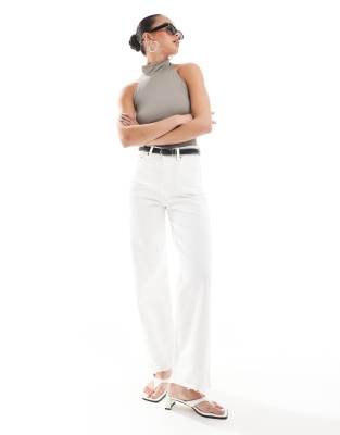 Levi's - Ribcage - Jean droit longueur cheville - Écru-Blanc