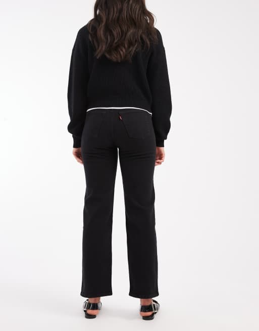 Levi's - Ribcage - Jean droit longueur cheville - Noir , 3 de 5