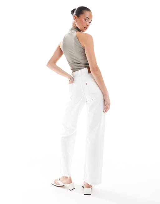 Levi's - Ribcage - Jeans dritti alla caviglia écru, 2 di 5