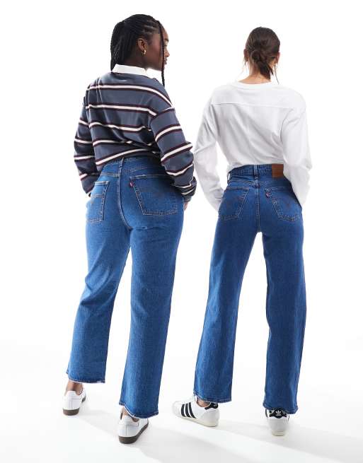 Levi's - Ribcage - Jeans dritti alla caviglia lavaggio scuro, 2 di 6