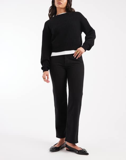 Levi's - Ribcage - Jeans dritti alla caviglia neri - view 1