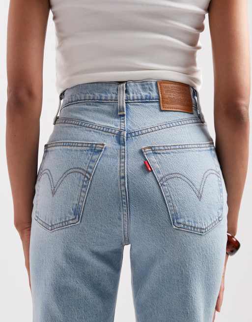 Levi's - Ribcage - Jeans dritti lavaggio chiaro , 5 di 5