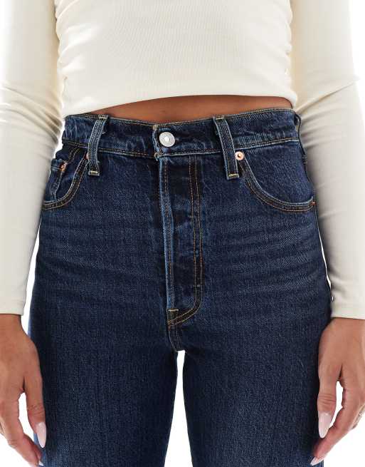 Levi's - Ribcage - Jeans dritti lavaggio scuro , 5 di 5