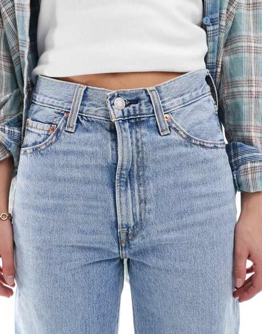Levi's - Ribcage - Jeans met wijde pijpen in lichtblauwe wassing , 5 van 6