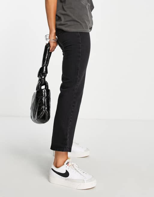 Levi's ribcage straight ankle crop jean in black, 4 of 4