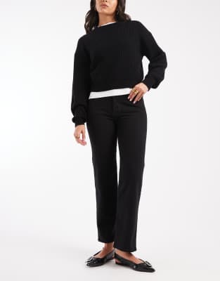 Levi's Levi's ribcage straight ankle jeans in black